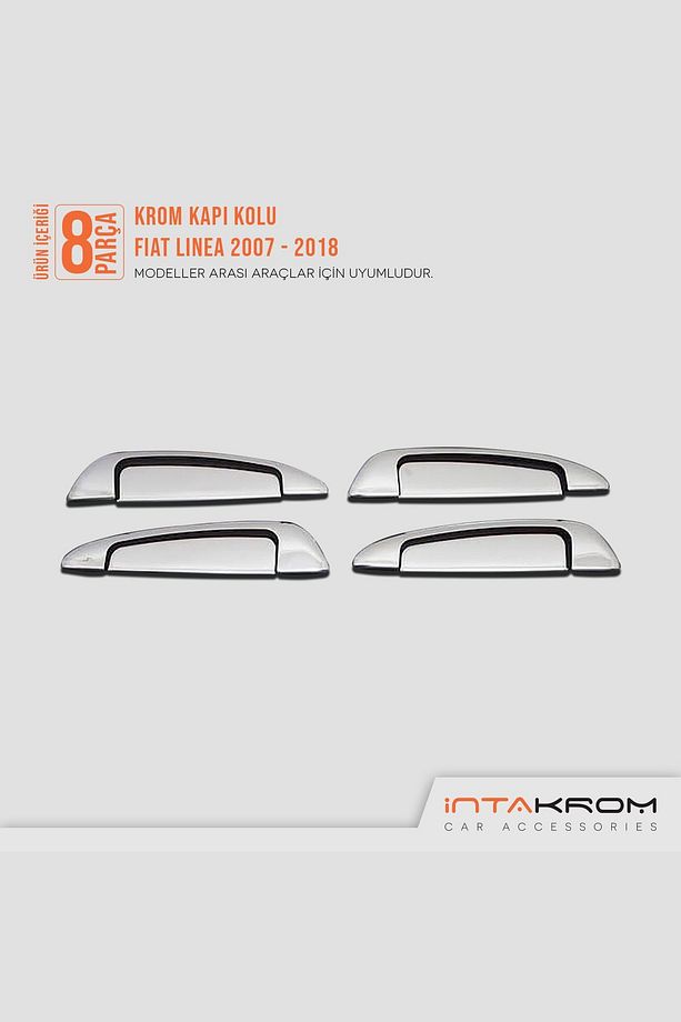 Fiat Linea Krom Kapı Kolu 4 Kapı 8 Parça 2007 Ve Sonrası - 5