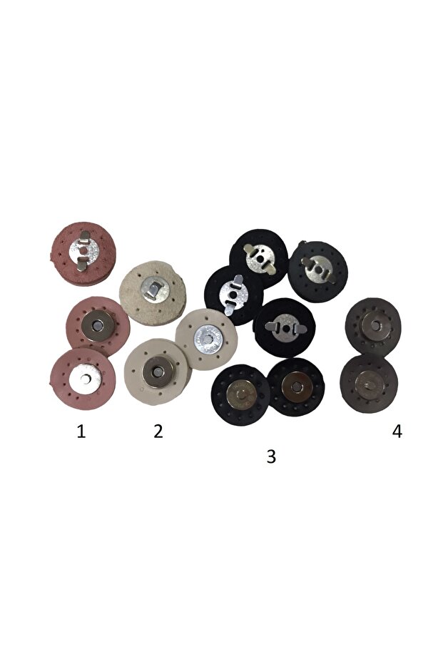 Leather Bag Magnet Number 3 Black