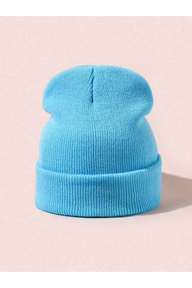 Unisex Katlamalı Kışlık Örme Bere - 3