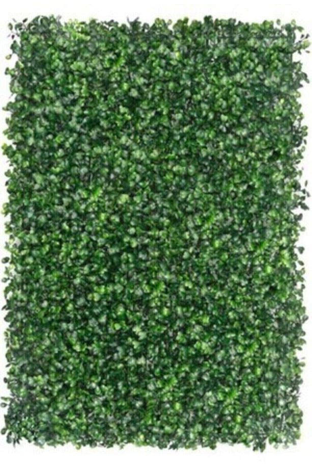 10 ADET 40x60 Cm Yapay Bitki Duvar Kaplama Panel Şimşir Yeşil Dikey Bahçe - 3