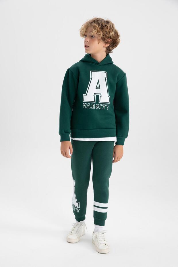 Boy's Printed Thick Sweatpants B2236A823Wn