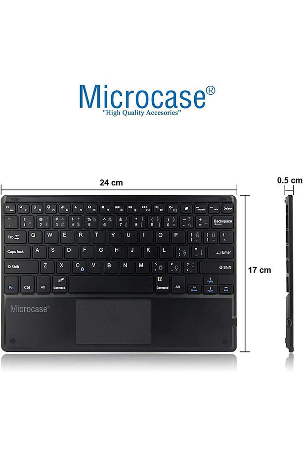 Tablet ve Telefonlar için Türkçe Q Bluetooth Touchpad Klavye ve Mouse Set - AL3560 - 3