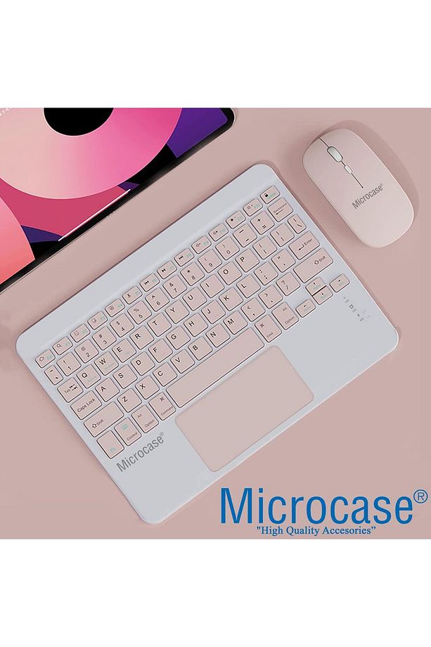 Tablet ve Telefonlar için Türkçe Q Bluetooth Touchpad Klavye ve Mouse Set - AL3560 - 2