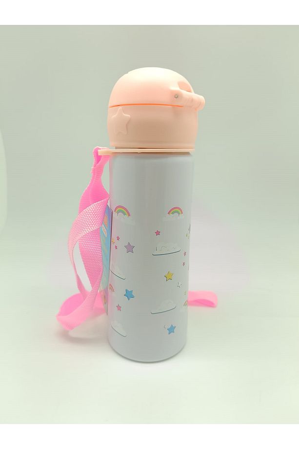 RUBENİS UNİCORN FİGÜRLÜ ÇELİK MATARA PEMBE 500 ML (RCM-01) - 2
