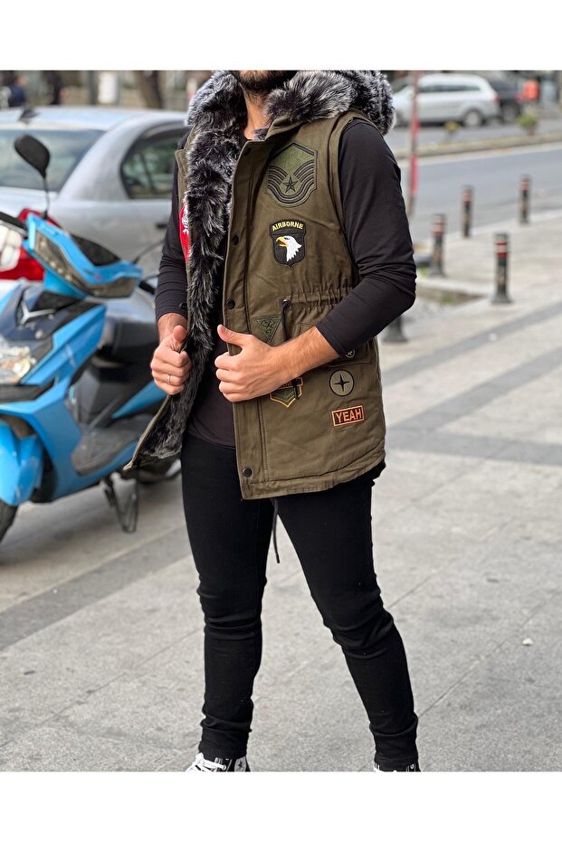 Kürklü kolsuz kaban - 3