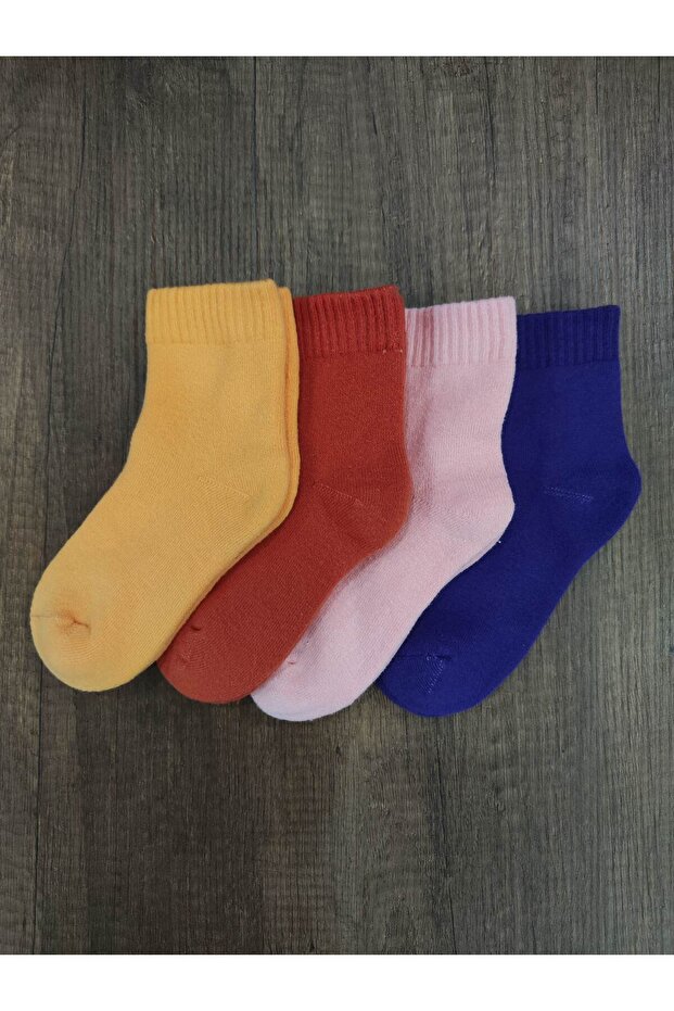 Children's Thick Towel Thermal Socks 4 Pairs Winter Socks