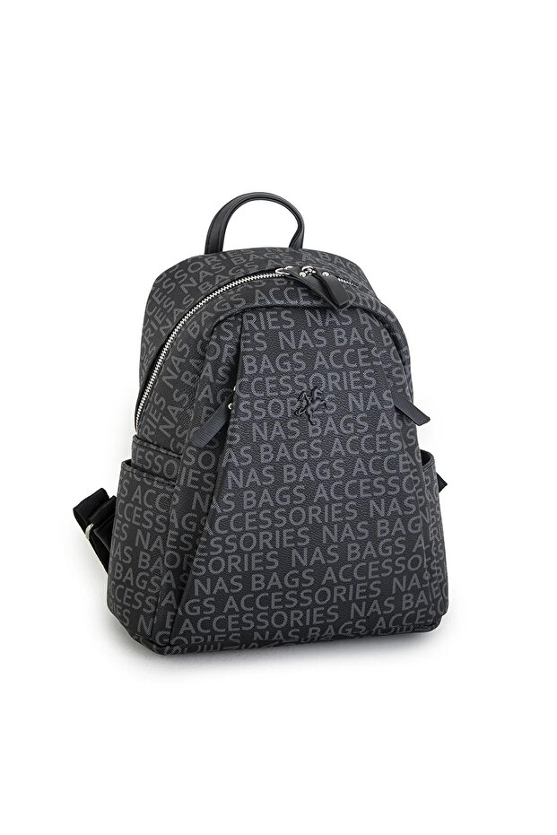 1201 Written Women's Backpack BLACK