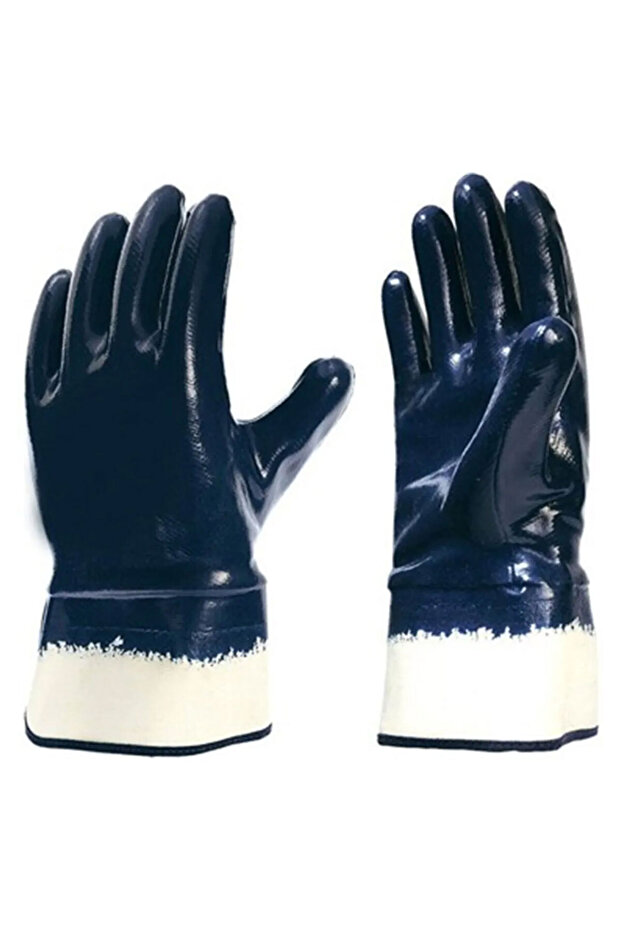 Fully Covered Water and Oil Proof Thick Mechanic Gloves No:10 1 Tie