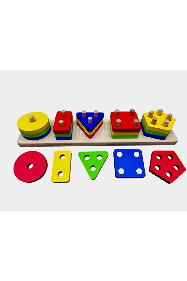 Wooden 5-Piece Geometric Shapes Bultak