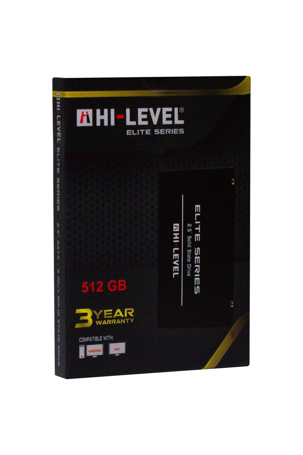 Hi-Level Elite 512 جيجابايت 560 ميجابايت - 540 ميجابايت/ثانية Sata 3 2.5 بوصة SSD