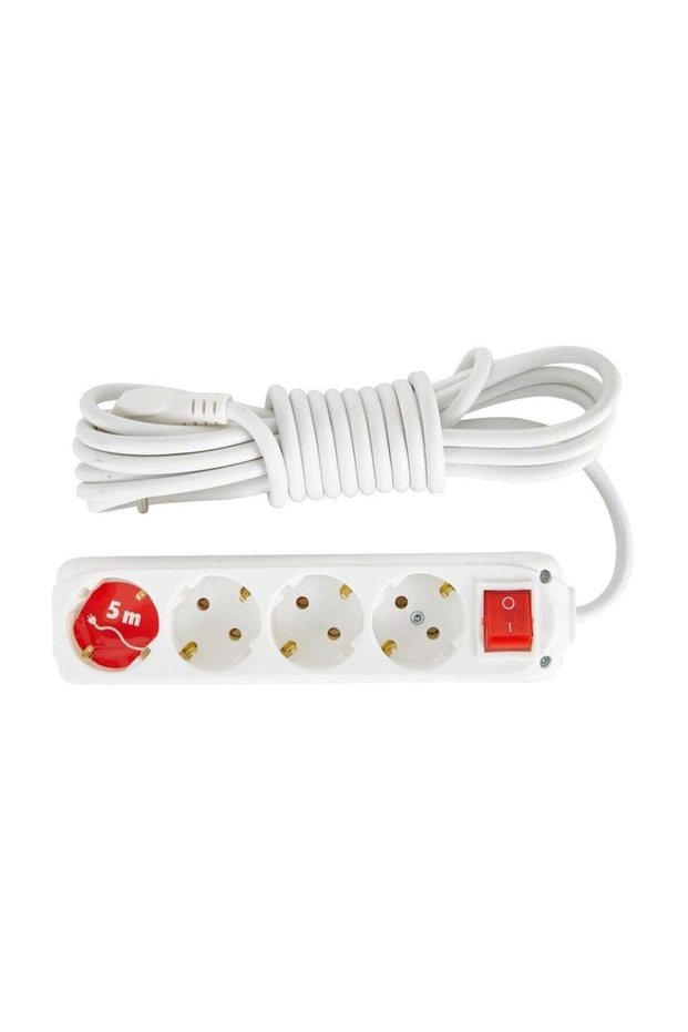 Almera Switched 4-Plus Grounded 5Mt Group Socket