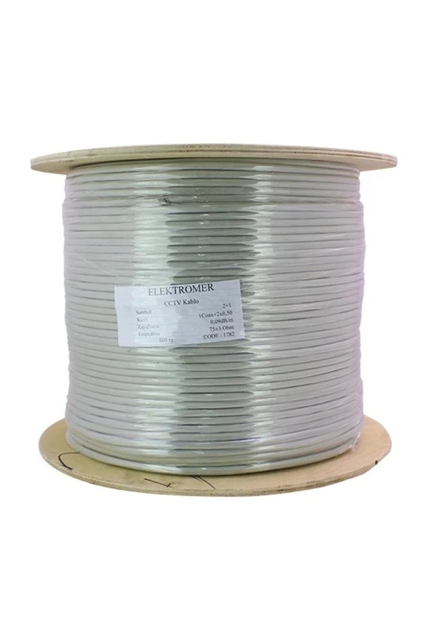 Oem 2X0,50 500m 2+1 Cctv Gray Cable