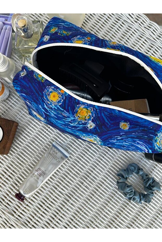 حقيبة مكياج فان جوخ منقوشة - 3