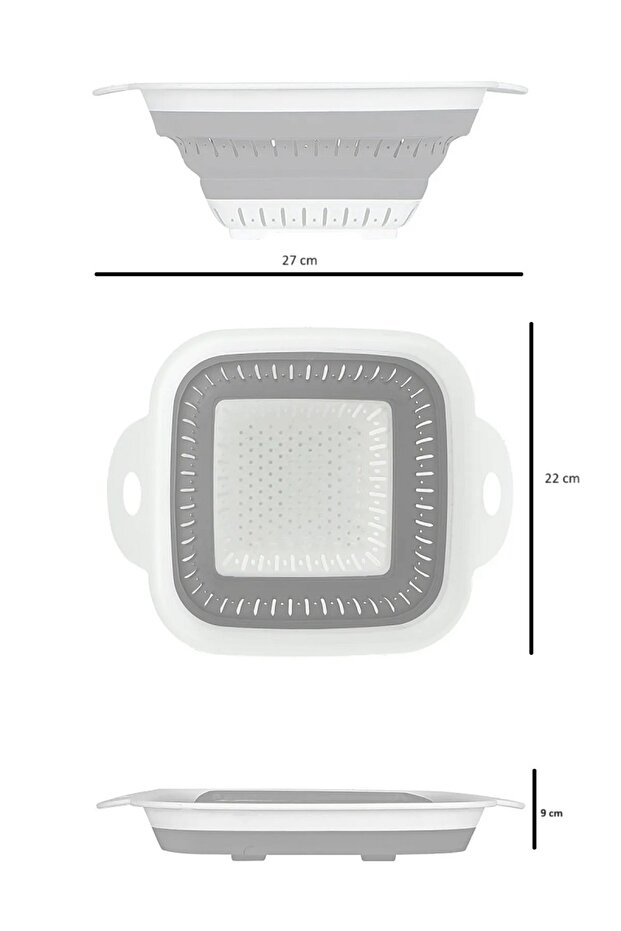 Foldable Square Accordion Strainer - 2