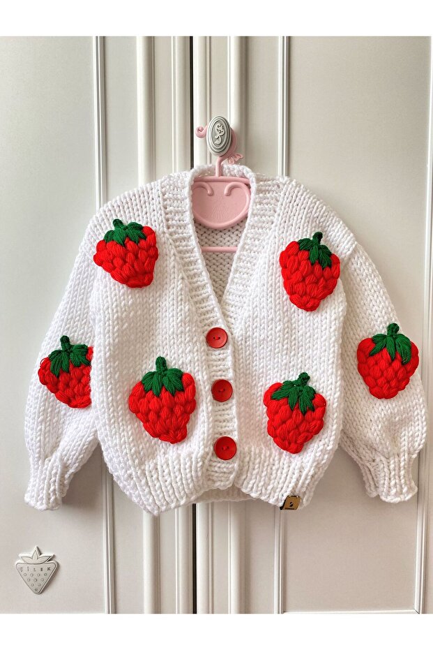 Hand-Knitted Child-Baby Cardigan