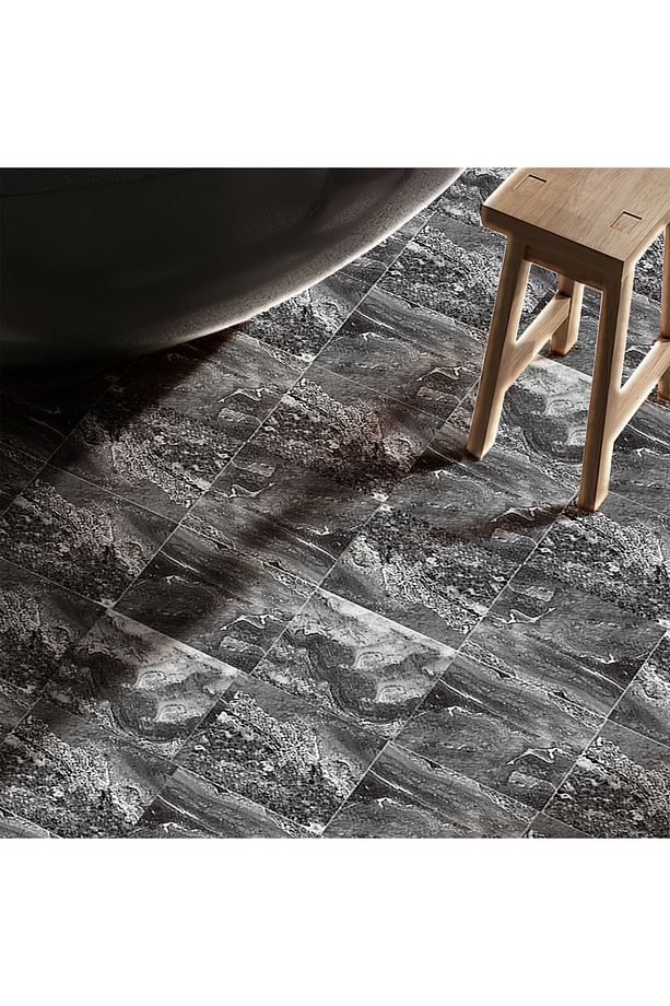 1Adet 30cm×30cm Kendinden Yapışkanlı LVT Zemin ve Duvar Kaplama Mutfak Banyo Karo Stickr - 3