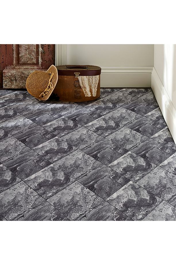 1Adet 30cm×30cm Kendinden Yapışkanlı LVT Zemin ve Duvar Kaplama Mutfak Banyo Karo Stickr - 4