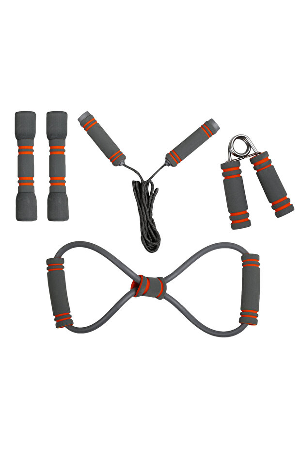 مجموعة تدريب كمال الأجسام مكونة من 4 قطع - 1