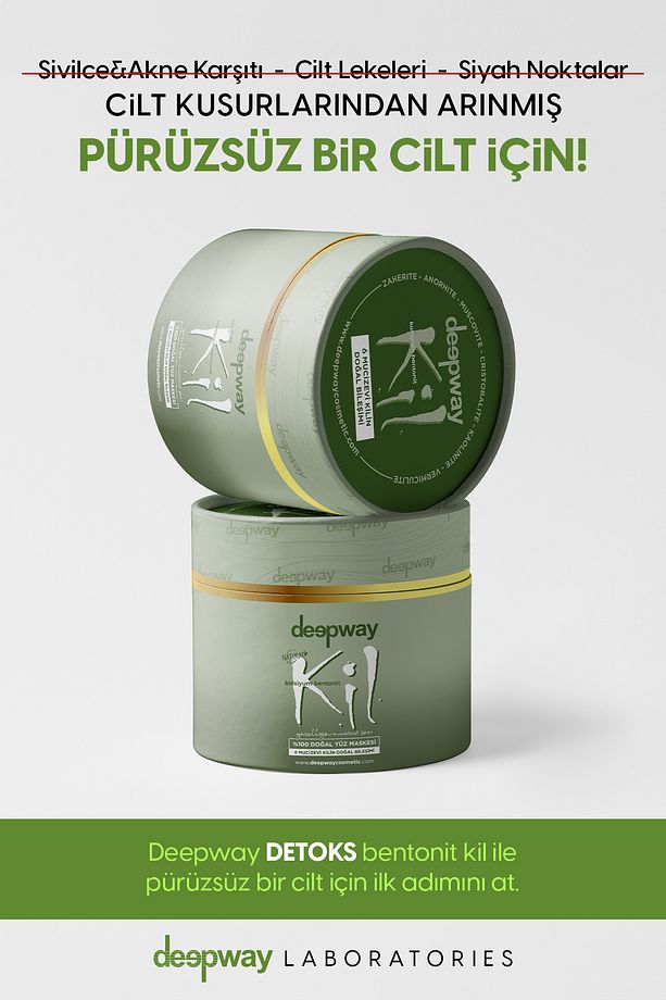Deepway Bentonit Toz Kil Sivilce Net: 175 gr - 1