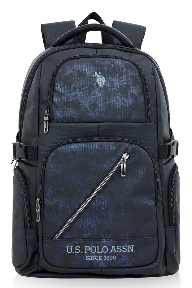 Base. Polo Assn. Unisex Multi-Eye Travel Daily Backpack Black PLEVR23680
