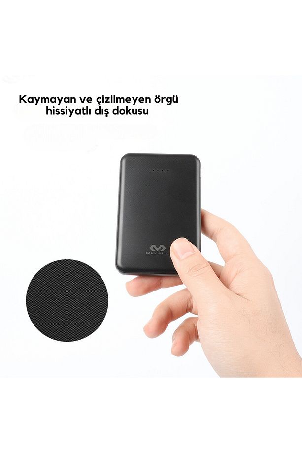 5000 Mah Powerbank Çift Usb Çıkışlı Type-c Ve Micro-usb Girişli Taşınabilir Güç Kaynağı - 7