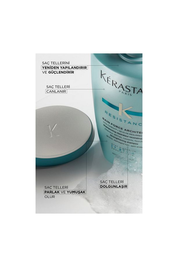 Bain Force Architecte-Pro-Keratin Güçlendirici Yıpranmış Saçlar İçin Onarıcı Şampuan 250ml - 2
