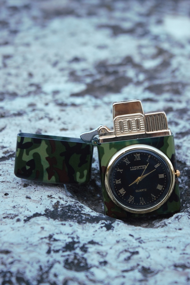 Saatli Tek Torch Çakmak - 2