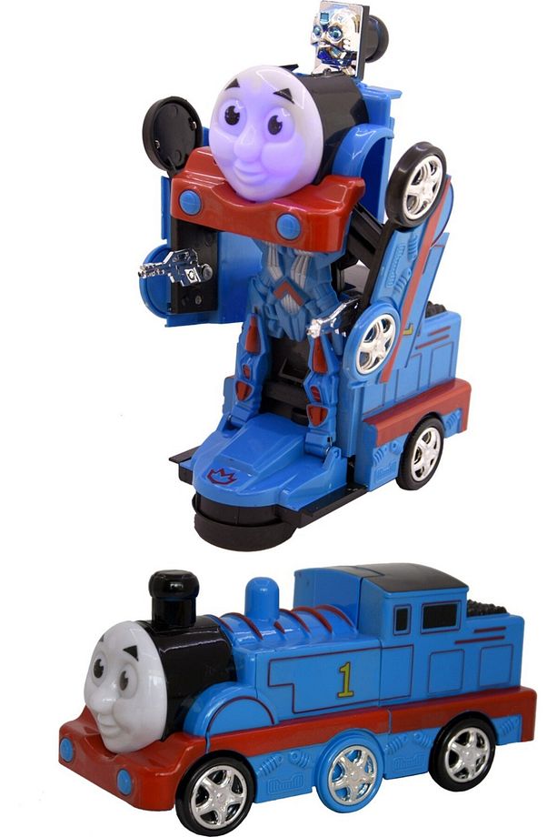 Oyuncak Robota Dönüşen Thomas Tren Çarp Dön Sesli Işıklı Hareketli Oyuncak Tren - 2
