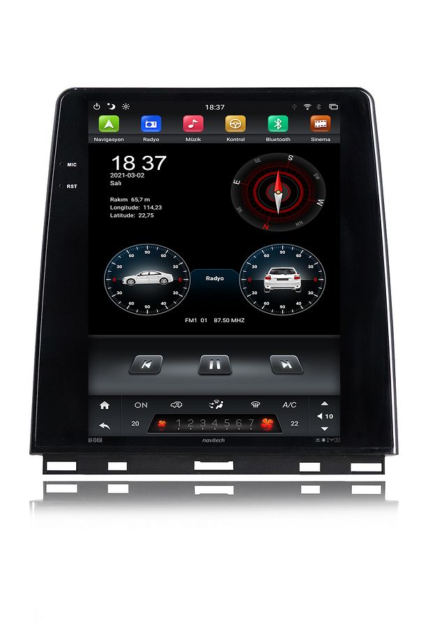 AX-1045K Renault Clio Uyumlu Navigasyon, Multimedya Araç Bilgisayarı - 2