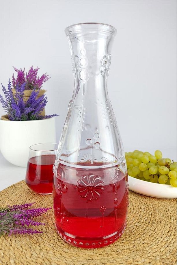 Bahar Cam Kapaklı Su Ve Meşrubat Sürahisi Karaf Şişe 750 ml - Bh.kır.010.00.000 C1-1-288 - 7
