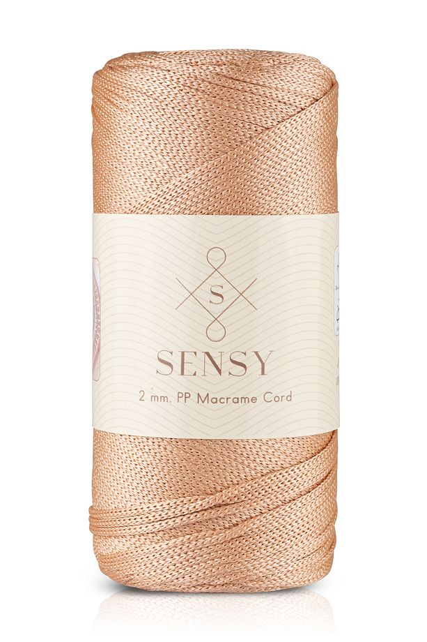 2 Mm - 200 gr Polyester Makrome Ipi Ten Rengi 230 M Polyester Makrome Ip Supla Ip Ve Çanta Ipliği - 1