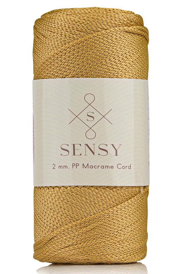 2 Mm - 200 gr Polyester Makrome Ipi Hardal 230 M Polyester Makrome Ip Supla Ip Ve Çanta Ipliği - 1