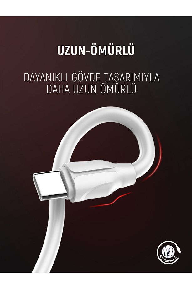 Şarj Ve Veri Aktarım Hızlı Şarj Kablosu 2 Metre Ls362 Micro - 8