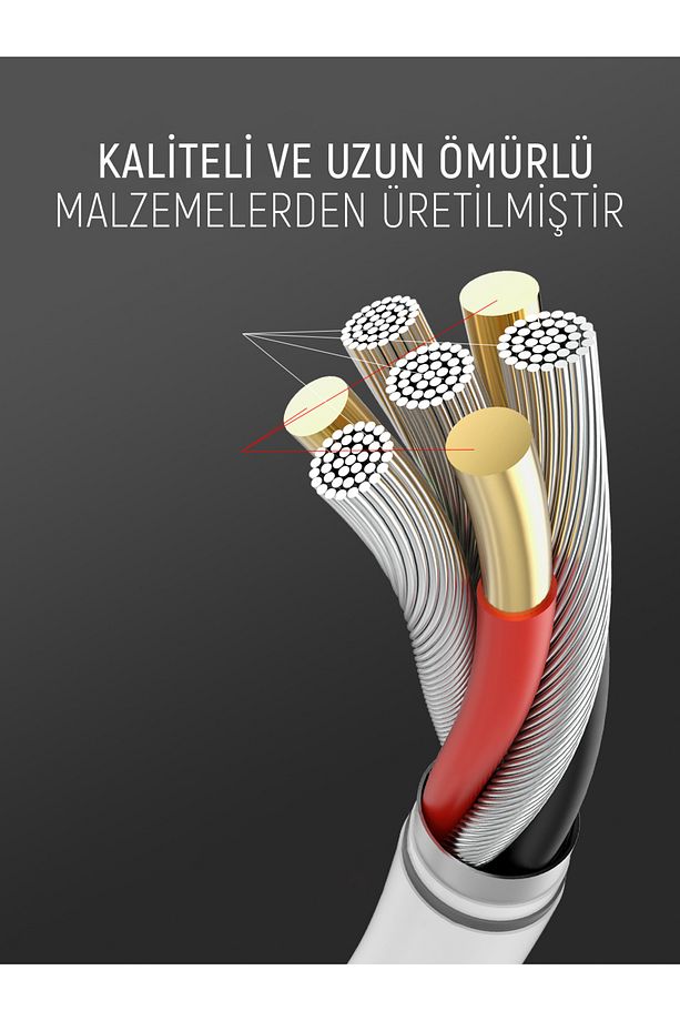 Şarj Ve Veri Aktarım Hızlı Şarj Kablosu 2 Metre Ls362 Micro - 7