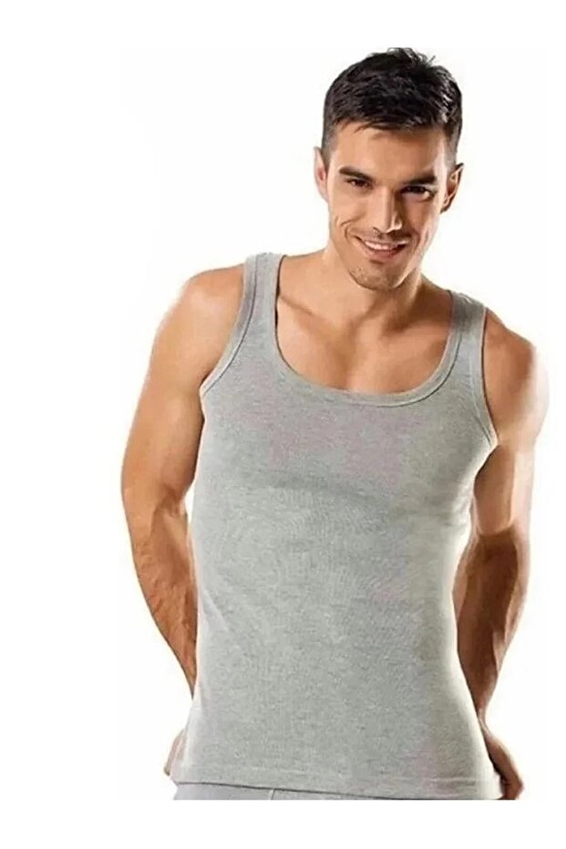 Men's 5 Pieces Rib Classic Cotton Tank Top