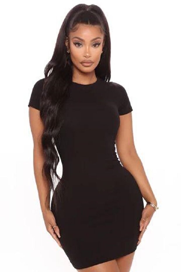 rochie impavido 80 cm mini mânecă scurtă - 2