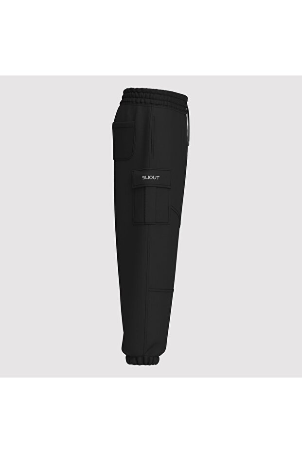 Oversize Basic Organic Cotton Kargo Unisex Pantolon - 5