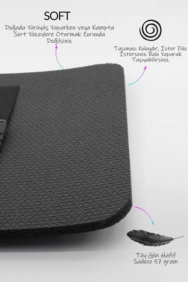 2 adet Oturma Matı Kampçı Yürüyüş Dağcılık Zemin Matı Bivak Minderi Kamp Minderi - 5