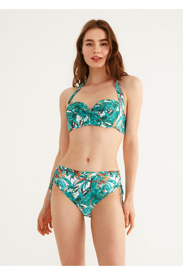 Kalın Bağcıklı Straplez Bikini Üst - 2