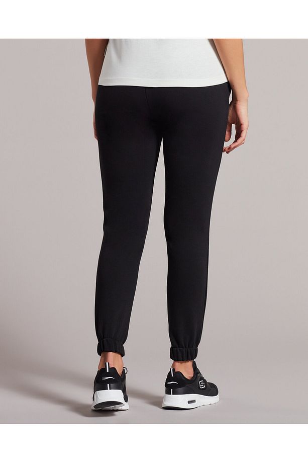 W New Basics Basics Elastic Cuff Jogger Kadın Siyah Eşofman Altı S222236-001 - 3