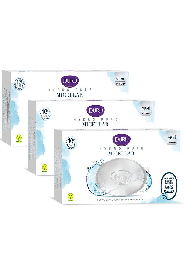 Hydro Pure Micellar 9 Adet Sabun 3x450gr - 1