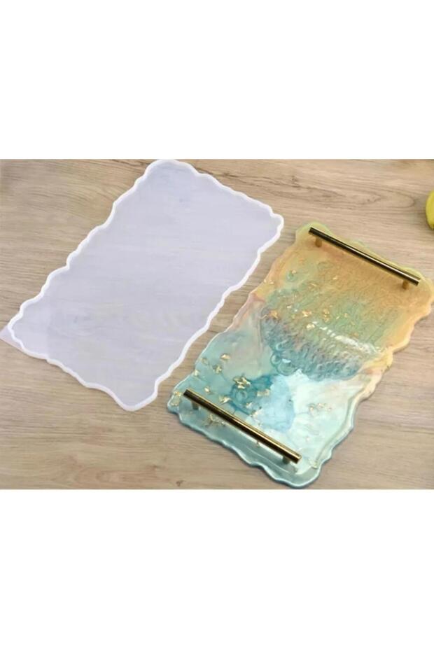Epoxy Silicone Wavy Tray Mold Rectangular - 1