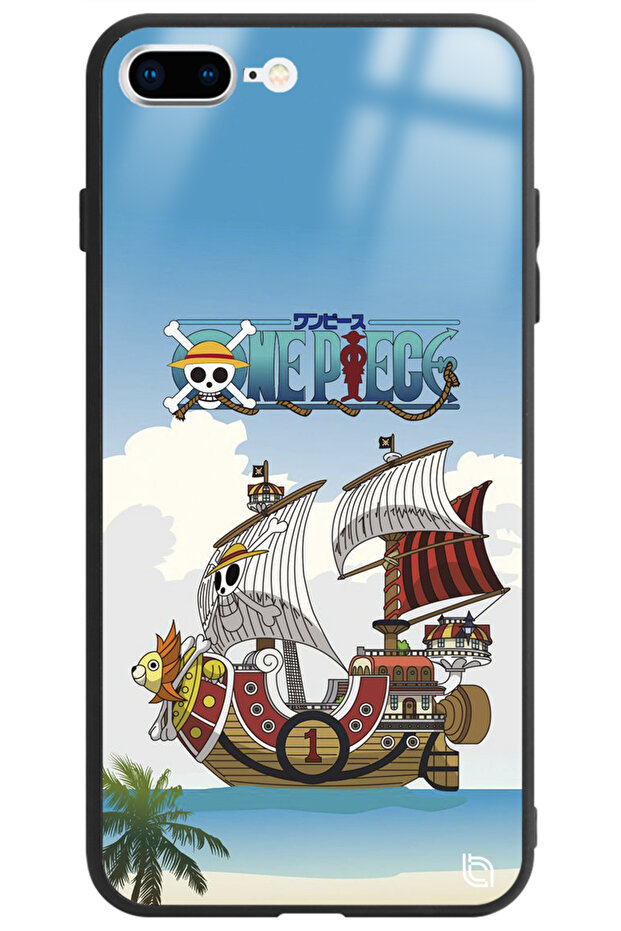 One Piece Sunny Premium Patterned Glossy Phone Case with Camera Protection Compatible with iPhone 8 Plus