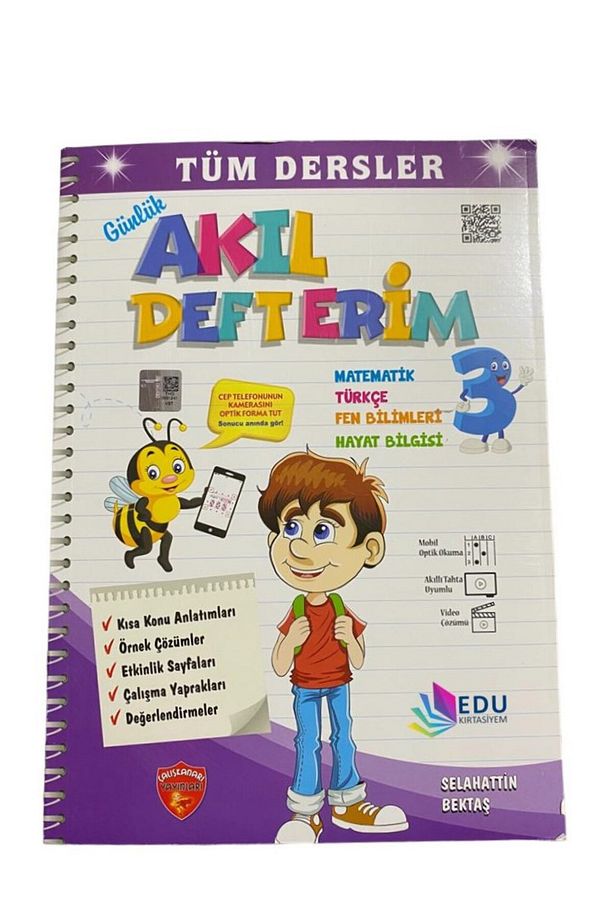 3. Sınıf Tüm Dersler Akıl Defterim Çalışkan Arı Yayınları - 1