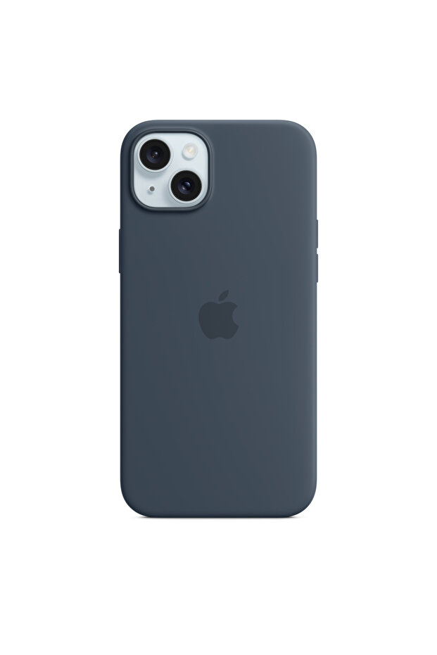 iPhone 15 Plus Compatible Magsafe Silicone Case - Storm Blue - 2