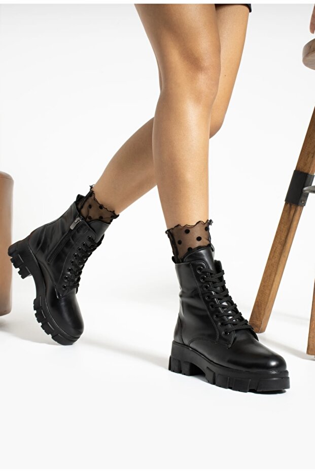 Siyah Mat Postal Bot - 3