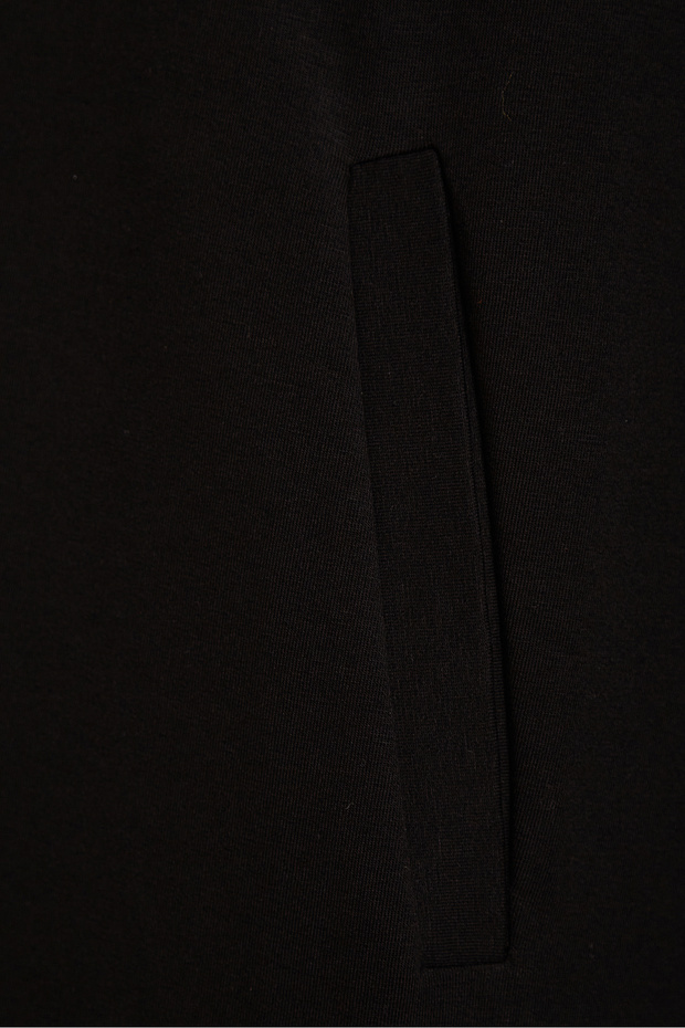 Kapüşonlu Siyah Hırka - 4