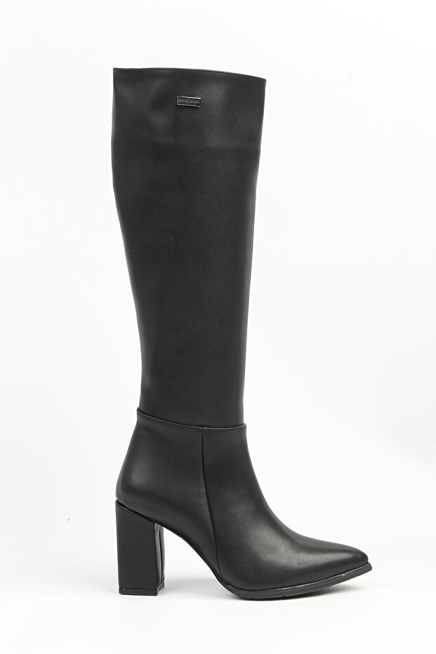 ® | PC-52427-3076 Black Skin - Women's Heeled Boots