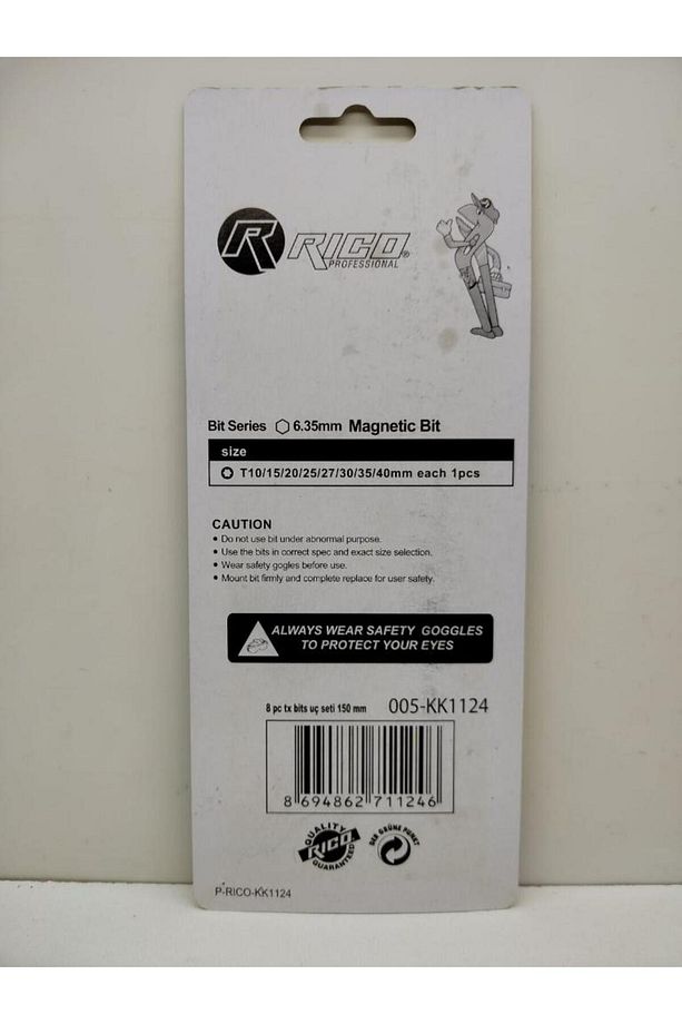 Mıknatıslı Torx Bits Uç Seti 8 Parça KK1124 - 4