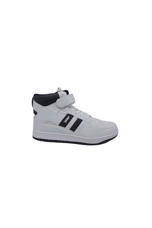 28504 White Long Top Men's Sneakers Casual Sneakers
